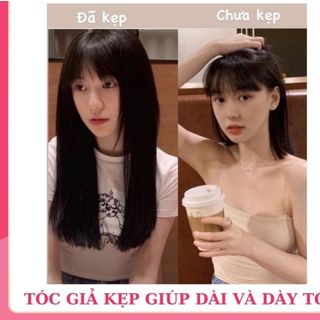 Tóc kẹp dải 6 phím kẹp thẳng