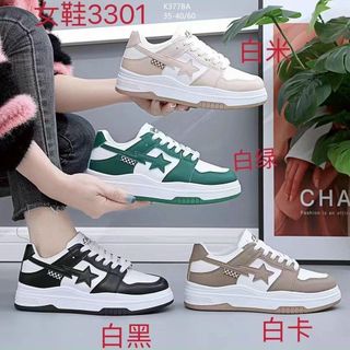 Giày thể thao nữ chất da mềm êm chân K377