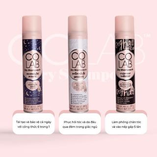 Dầu gội khô Colab Dry Shampoo Plus Extreme Volume 200ml