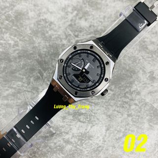 Đồng hồ nam GA 2100 Custom Gen 5 Bạc Viền Đen | Giá bán sỉ