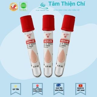 Ống nghiệm chân không SERUM 4ml Hồng Thiện Mỹ hộp 100 ống
