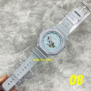 Đồng hồ nam GA 2100 Xám Viền Xanh Ngọc | Giá bán sỉ