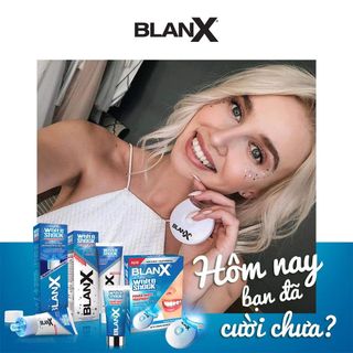 Bộ đôi Kem đánh răng BlanX Giúp Răng Trắng Sáng (+ LED Light Bite) BlanX Toothpaste White Shock Treatment 50ml