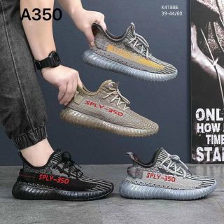 Giày Thể Thao Nam Vải Dệt Đế Trong Suốt Thoáng Khí, Êm Chân K419