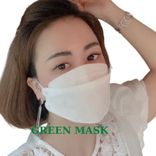 KHẨU TRANG KF94 THÙNG 300 CÁI, 4 LỚP KHÁNG KHUẨN, KIỂU DÁNG 4D CÔNG NGHỆ HÀN QUỐC THƯƠNG HIỆU GREEN MASK CHÍNH HÃNG