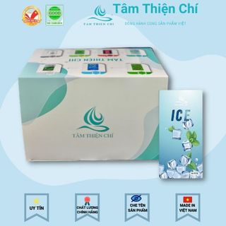 Bao cao su Tâm Thiện Chí ICE COOL LOVE mát lạnh kéo dài Lốc 12 hộp 10 cái
