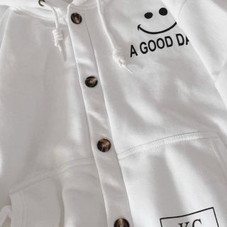 Áo khoác cardigan in A good day nón 2 lớp form dưới 70kg