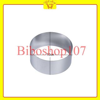 Khuôn ring tròn làm bánh mousse, tiramisu chất liệu inox cao cấp