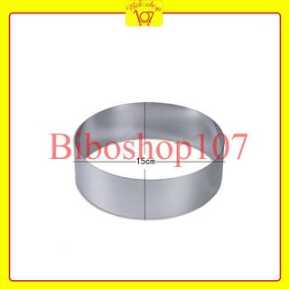 Khuôn ring tròn làm bánh mousse, tiramisu chất liệu inox cao cấp