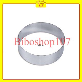 Khuôn ring tròn làm bánh mousse, tiramisu chất liệu inox cao cấp