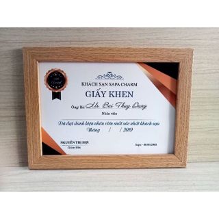Khung bằng khen/ khung treo tường/ để bàn kích thươc 20x30