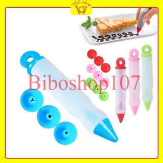 Bút viết socola kèm 3 đầu viết trang trí bánh