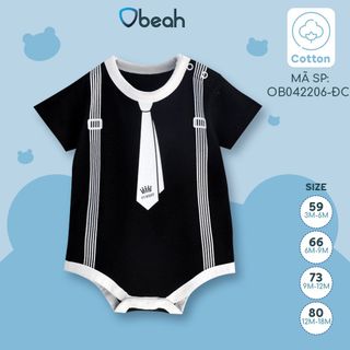 Body công tử tam giác Obeah chất liệu petit size từ 3m-12m