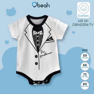 Body công tử tam giác Obeah chất liệu petit size từ 3m-12m