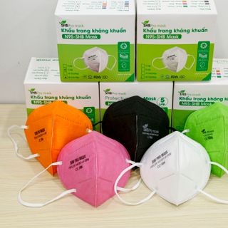 [HỘP 20 CÁI] Khẩu Trang N95 Chính Hãng SHB Pro Mask 5 Lớp Kháng Khuẩn
