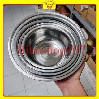 Bộ thau rổ Inox không gỉ 5 món tiện dụng