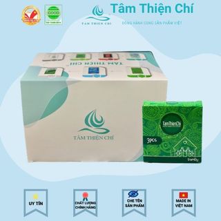 Bao cao su Tâm Thiện Chí Gia đình mỏng trơn Family Lốc 48 hộp 3 cái