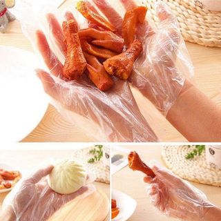 Găng tay nilon 100 chiếc vệ sinh an toàn thực phẩm