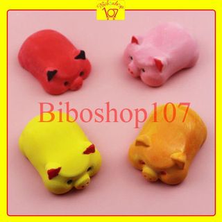 Khuôn silicon 3D làm bánh, thạch rau câu, socola 6 chú heo trắng