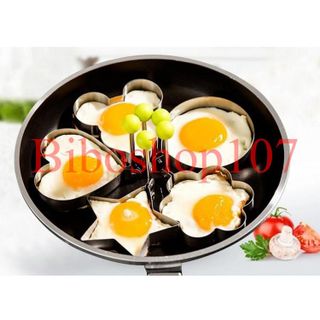 Bộ 5 Khuôn Chiên Trứng Làm Bánh Tạo Hình Ngộ Nghĩnh Cho Các Bé Yêu Biếng Ăn