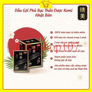 [Chính Hãng] Dầu Gội Thảo Dược Phủ Bạc Tóc KOMI Nhật Bản Hộp 10 Gói (có hướng dẫn sử dụng) giá sỉ