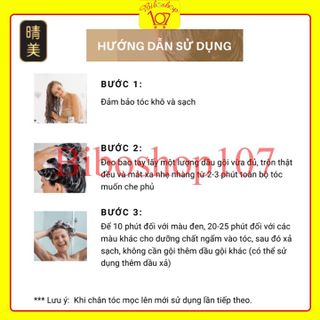 [Chính Hãng] Dầu Gội Thảo Dược Phủ Bạc Tóc KOMI Nhật Bản Hộp 10 Gói (có hướng dẫn sử dụng)