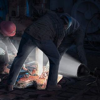 Đèn pin siêu sáng pha to có chân đỡ đèn pin xách tay W590 siêu sáng