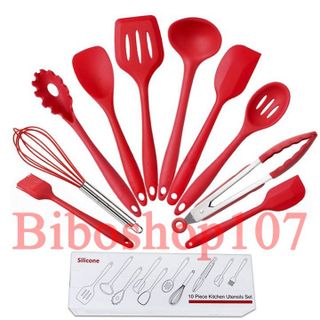 Bộ 10 dụng cụ silicon đúc làm bánh tiện dụng