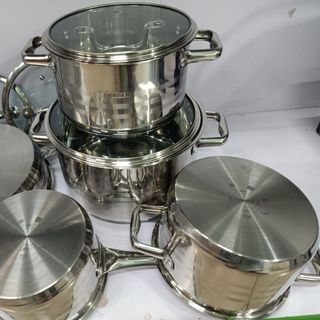 BỘ NỒI ARBER DOPHIN 5 CHIẾC INOX CAO CẤP HÀNG CHÍNH HÃNG