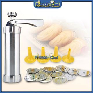 Bộ Cookies Press Inox 20 Mặt 4 Đui Làm Bánh Cookies, Bánh Quy v.v giá sỉ