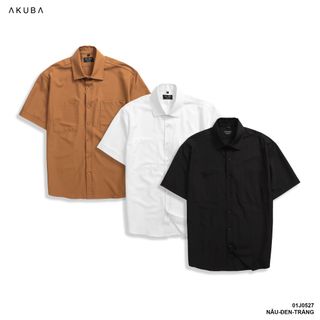 ÁO SƠ MI TAY NGẮN AKUBA 01J0527