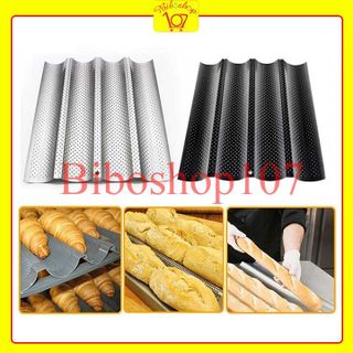 Khay nướng bánh mì Baguette Pháp lượn sóng 4 rãnh giá sỉ