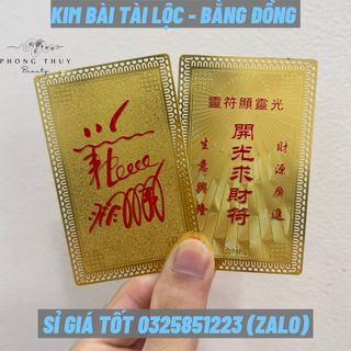 Kim Bài Tài Lộc Trúng Số, Kim Bài Bằng Đồng Cực Kì Đẹp Và Nặng Tay, Loại Cao Cấp Phong Thủy May Mắn