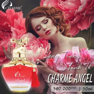 Nước Hoa Nữ Charme Angel Dành Cho Phụ Nữ Yêu Thích Mùi Hương Nhẹ Nhàng, Thanh Thoát, Tinh Khiết 50ml giá sỉ