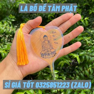 Lá Bồ Đề Tâm Phật, Lá Bồ Đề Thư Pháp Để Ốp Điện Thoại Phong Thủy May Mắn giá sỉ