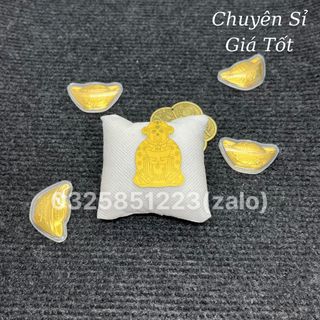 Miếng Dán Ông Thần Tài Mạ Vàng, Dán Sau Lưng Điện Thoại Mở Cung Tài Lộc May Mắn
