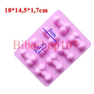 Khuôn silicon làm thạch, rau câu, socola hình trym