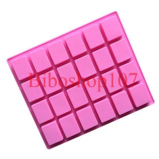 Khuôn silicon làm thạch, rau câu, socola 24 viên socola chữ nhật