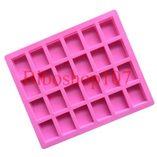 Khuôn silicon làm thạch, rau câu, socola 24 viên socola chữ nhật