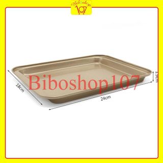 Khay nướng chống dính hình chữ nhật 24x18x2cm