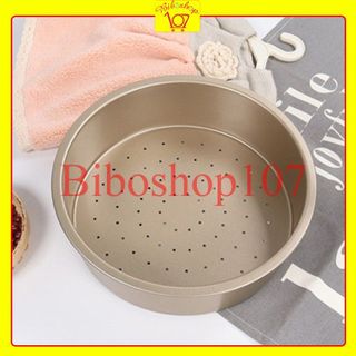Khuôn tròn chống dính cao cấp đáy lỗ 22cm (8 inch)