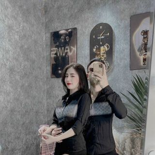 ÁO CẶP, ÁO SƠ MI NAM NỮ DÀI TAY IN DẬP NỔI