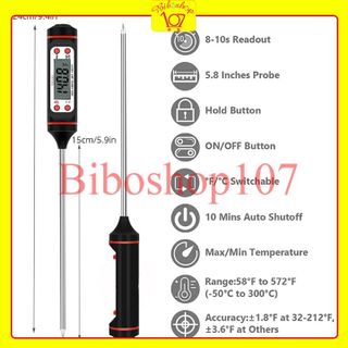 Nhiệt kế đo lường thực phẩm, sữa, nước/ Nhiệt kế kẹo