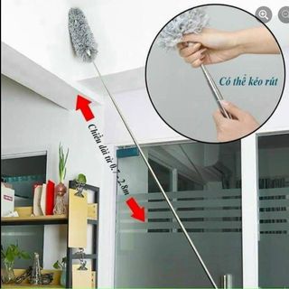 Chổi Quét Trần Gấp Gọn, Lau Bụi, Quét Trần Nhà Thông Minh