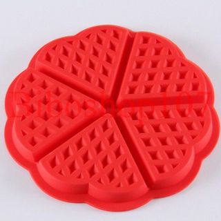 Khuôn silicon làm bánh quế, socola hình tim