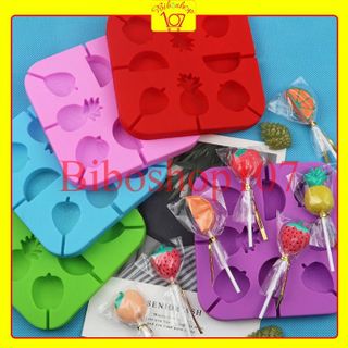 Tổng hợp khuôn silicon làm kẹo mút, lollipop, thạch rau câu, socola kèm que