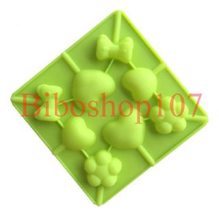 Khuôn silicon tim nơ hoa