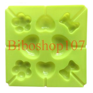 Khuôn silicon tim nơ hoa