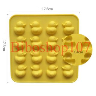 Khuôn silicon 16 chú vịt con