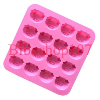 Khuôn silicon 16 chú heo